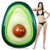 Aitey Pool Float, Giant Inflatable Avocado Pool Floatie with Ball Water Fun Summer Swimming Pool Raft Lounge Beach Floaty Party Toys for Kids