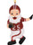 Tree Buddees Touchdown Santa Christmas Sports Football Ornament (Dark Red & White)