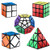 Roxenda Speed Cubes, [5 Pack] Speed Cube Set - 2x2x2 3x3x3 Megaminx Skew Pyramid Cube Smooth Magic Cubes Collection Puzzle Boxes Toy