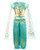 JiaDuo Girls Princess Costume Party Halloween Fancy Dress Up 7-8 Years Green
