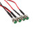 4Pcs Car LED Indicator Light Bulbs, 12v 8mm LED Panel Pilot Dash Warning Light Indicator Lamp Car Van Boat(White)