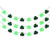 Cocostar Felt Shamrock Clover Garland Banner - NO DIY - St. Patrick 's Day Banner Decor - St. Patrick 's Day Garland Decorations - Green and Light Green Color - Irish Party Supplies