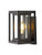 Smeike Outdoor Sconces Wall Light, Exterior Wall Sconces/Lantern, Outdoor Wall Mounted Light Fixture with Clear Glass in Matte-Black Finish