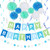 White and Blue Birthday Decorations for Women - Happy Birthday Banner, Pom Poms Flowers, Paper Dot Garland, Hanging Swirl for Girls Birthday Party White and Blue Birthday Decorations for Women - Happy Birthday Banner, Pom Poms Flowers, Paper Dot Garland, Hanging Swirl for Girls Birthday Party
