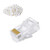Cat6 RJ45 Ends, CableCreation 50-Pack Cat6 Connector, Cat6 / Cat5e RJ45 Connector, Ethernet Cable Crimp Connectors UTP Network Plug for Solid Wire and Standard Cable, Transparent