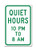 Tin Sign Wall Art 8''x12'' Quiet Hours 10pm 8am New Metal Sign Aluminum Sign