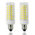 E11 led bulb, 75W or 100W Equivalent Halogen Replacement Lights, Dimmable, Mini Candelabra Base, 850 Lumens Daylight 6000K, AC110V/120V/130V, Replaces T4/T3 JD Type clear e11 light bulb (2 pack)