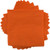 JAM PAPER Small Beverage Napkins - 5 x 5 - Orange - 50/Pack