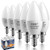 E12 LED Bulbs  Candelabra Light Bulbs, 7 Watt Equivalent 60W Incandescent Bulb, B11 560 Lumens, Daylight White 5000K, Candelabra Base, Non-dimmable, Chandelier&Ceiling Fan Replacement Bulb. 6 Pack.