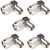90 Degree TNC Connectors,ANHAN TNC Male to Female Right Angle Adapters L Type TNC Coaxial Connectors RF Coax Connector for Antennas, Radios,Broadcast, Wi-Fi 5Packs