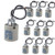 10pcs Ceramic Standard Medimun Screw Base Socket E26 E27 Bulb Holders With Wire for Hot Halogen Bulb (E26 10pcs)