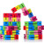 12 Pieces Mini Fidget Puzzles Wooden Flexible Puzzles Stretchable Fidget Puzzle Wood Twist and Lock Blocks for Fidget or Party Favors