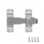 180 Degree Stainless Steel Latch Gate Latches Bar Door Lock Safety Flip Latch Gate Stainless Steel Brushed Finish