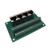 1x4 RJ45 Ethernet Connector Breakout Board 180 Vertical Shielded