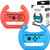 ADZ 2 x Switch Steering Wheel Compatible with Nintendo Switch JoyCon and Mario Kart Switch (Red/Blue)