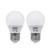 Chichinlighting 2 Pack Low Voltage LED Light Bulbs 12 Volt 5 Watt E26 E27 Base  Cool White 6000k - AC DC Light Bulbs - Solar Off Grid RV Marine Camper