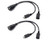 2 Pack OTG Cable for Fire Stick 4K, Samsung Galaxy, Amazon Fire TV, LG, HTC Android Phone Tablet Micro USB Host with Micro USB Power
