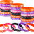 24 Pieces I was Caught Being Good Wristbands Motivational and Inspirational Rubber Bracelets Colorful Bracelets Stretch Silicone Bracelets for Student Back to School Party Supplies