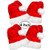 4 Pack Plush Santa Hats Christmas Santa Hats for Christmas Party Adult Size Red