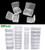 Pcxino 40 Pack 4 Size Small Clear Storage Box,Clear Plastic Beads Storage Containers Box with Hinged Lid for Small Items and Craft Projects