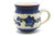 Polish Pottery Mug - 15 oz. Bubble - Blue Poppy