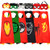 Superhero Capes for Kids 6PCS, 4-10-Year-Old Boys Avengers Toys, Superhero Dress up and Party Costumes Black
