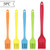 Silicone Basting Brush Heat Resistant Pastry Brushes for BBQ Grill Barbecue Baking Kitchen Cooking, Oil Brushes for Baste Pastries Cakes Meat Desserts(5PCS)