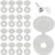 500 Packs Hinged Screw Cover Caps Plastic Screw Caps Fold Screw Snap Covers Washer Flip Tops (White)