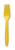 Creative Converting Touch of Color Premium 50 Count Plastic Forks, School Bus Yellow