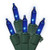 Vickerman 50 Light Blue Mini-Lights Set on Green Wire