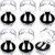 Zhanmai 6 Pairs Vampire Teeth Custom Fangs Vampire Fangs Fake Denture for Cosplay Party Props Halloween Party Fangs Favors (19 mm)