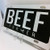 Beef License Plate - Beef Farmer Car Tag - Mirror Acrylic