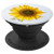 Sunflower Pop Socket Bright Yellow - Sunny Flower Print Gift PopSockets Grip and Stand for Phones and Tablets