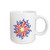 3dRose Stars and Stripes Patriotic Flower Ceramic Mug, 11-Ounce