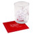 Signature Napkins Christmas Quotes Cotton Cocktail Napkin, 4.5" x 4.5", 50-Pack, Red