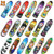 HEHALI 36 Pcs Finger Skateboards, Mini fingerboards in 18 Styles Novelty Toys for Kids Party Favors, (Random Pattern)