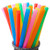 Tomnk 200pcs Jumbo Smoothie Straws Boba Straws Milkshake Straws Extra Wide Assorted Bright Colors