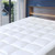 Cosylifee Queen Mattress Pad Cover Thick Quilted Mattress Topper Cooling Mattress Protector Overfilled Cotton Top Pillow Top with Snow Down Alternative Fill (8-21Fitted Deep Pocket)