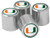 NCAA Miami Hurricanes Metal Tire Valve Stem Caps, 4-Pack