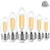 B11 LED Filament Bulb E26 Candelabra Base, ANWIO 40W Equivalent 2700K Warm White LED Light Bulbs, Non-Dimmable Candle Light Bulb, 6-Pack