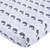 NoJo 100% Cotton Fitted Crib Sheet, Whales, Navy/Blue/White