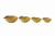 Creative Co-Op Lemon Shaped Measuring Cups (Set of 4 Sizes)