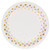 Creative Converting Paper Dessert Plates, 7, Sparkle and Shine Gold (24 Count)