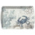 Merritt Seaside Postcard Crab 17-inch Rectangular Melamine Tray, Blue/Multi