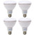 65 Watt Replacement BR30, LED Light Bulb, 4 Pack, Warm White, Dimmable E26 Edison Base, 90+ CRI