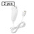 JINHEZO Controller Wii Nunchuk / Wii Nunchuck Controller 2 Pack White