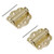 Litepak Adjustable Screen Door Hinge Professional Grade Hardware Self-Closing Easy Install (2 Pack, Polished Brass)