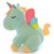 Smilesky Rainbow Unicorn Stuffed Animal with Wings Super Soft Plush Colorful Unicorns Toys Mint Green 10 Inches