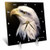 3dRose LLC American Bald Eagle B 6 by 6-Inch Desk Clock