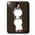 3dRose LLC lsp_54017_6 Ancient Egyptian Man with Teal and Yellow Robe Accents on a Dark Brown Textured Background, 2 Plug Outlet Cover